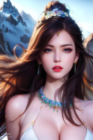 国风AI生成图精品合集 第一期-极致美颜美乳女孩【426P】  Part 3