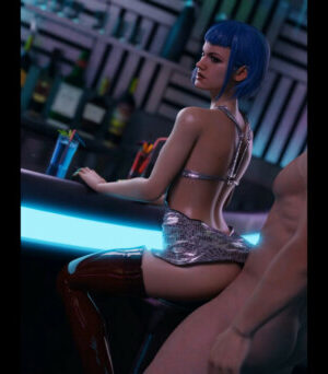 Evelyn Parker fucked at the bar hentai video